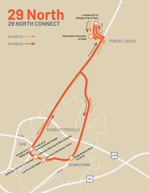 29 North CONNECT route Aug 3, 2026 onwards